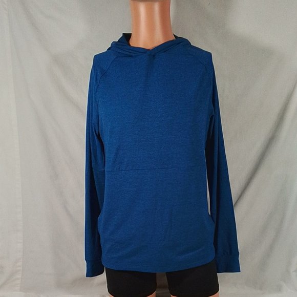 Men' s Xersion Studio Long Sleeve Hoodie Blue Heather Size: Small- New with Tags - Picture 1 of 4